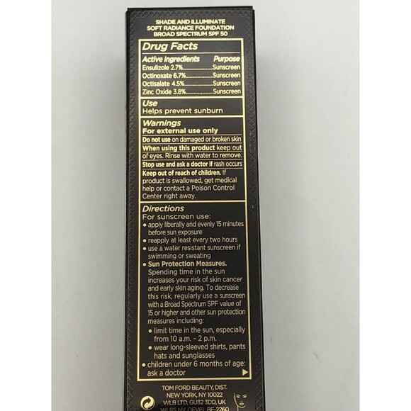 Tom Ford Shade And Illuminate Soft Radiance Foundation Spf50 8.2 Warm Honey New - Picture 3 of 5